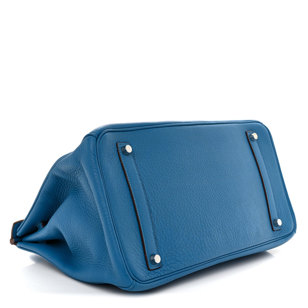 Taurillon Clemence BIRKIN 35 Mykonos product image 4, provided for visual reference and product detail review