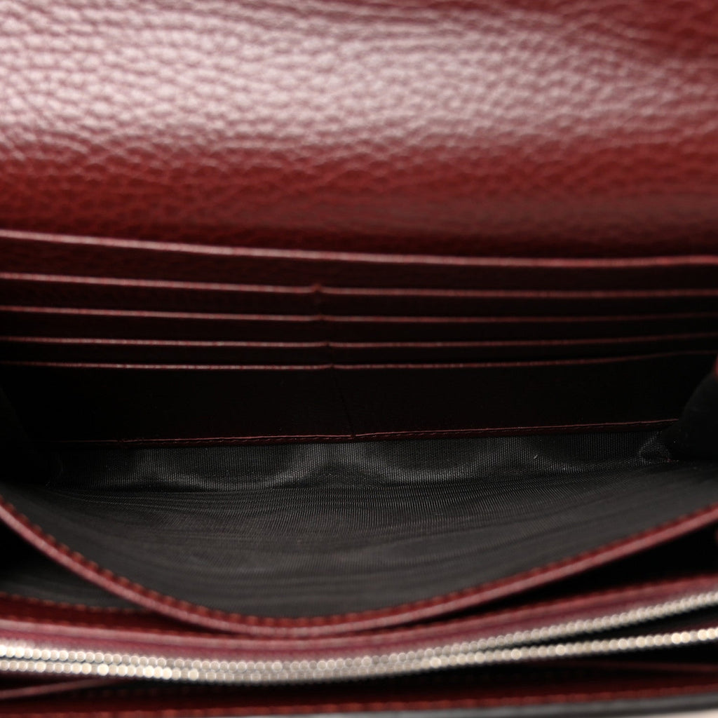 Dollar Calfskin Crystal Mini Dionysus Chain Wallet Vintage Bordeaux product image 5, provided for visual reference and