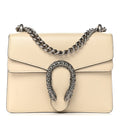 Textured Calfskin Crystal Mini Dionysus Shoulder Bag Mystic White product image 1, provided for visual reference and product