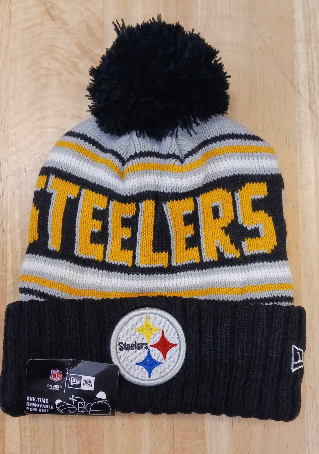 Pittsburgh Steelers NFL New Era winter Hat with Pom product image 1