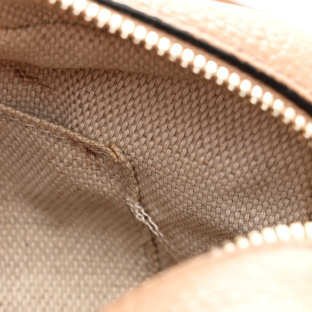 Pebbled Calfskin Small Soho Disco Bag Rose Beige product image 8, provided for visual reference and product detail review