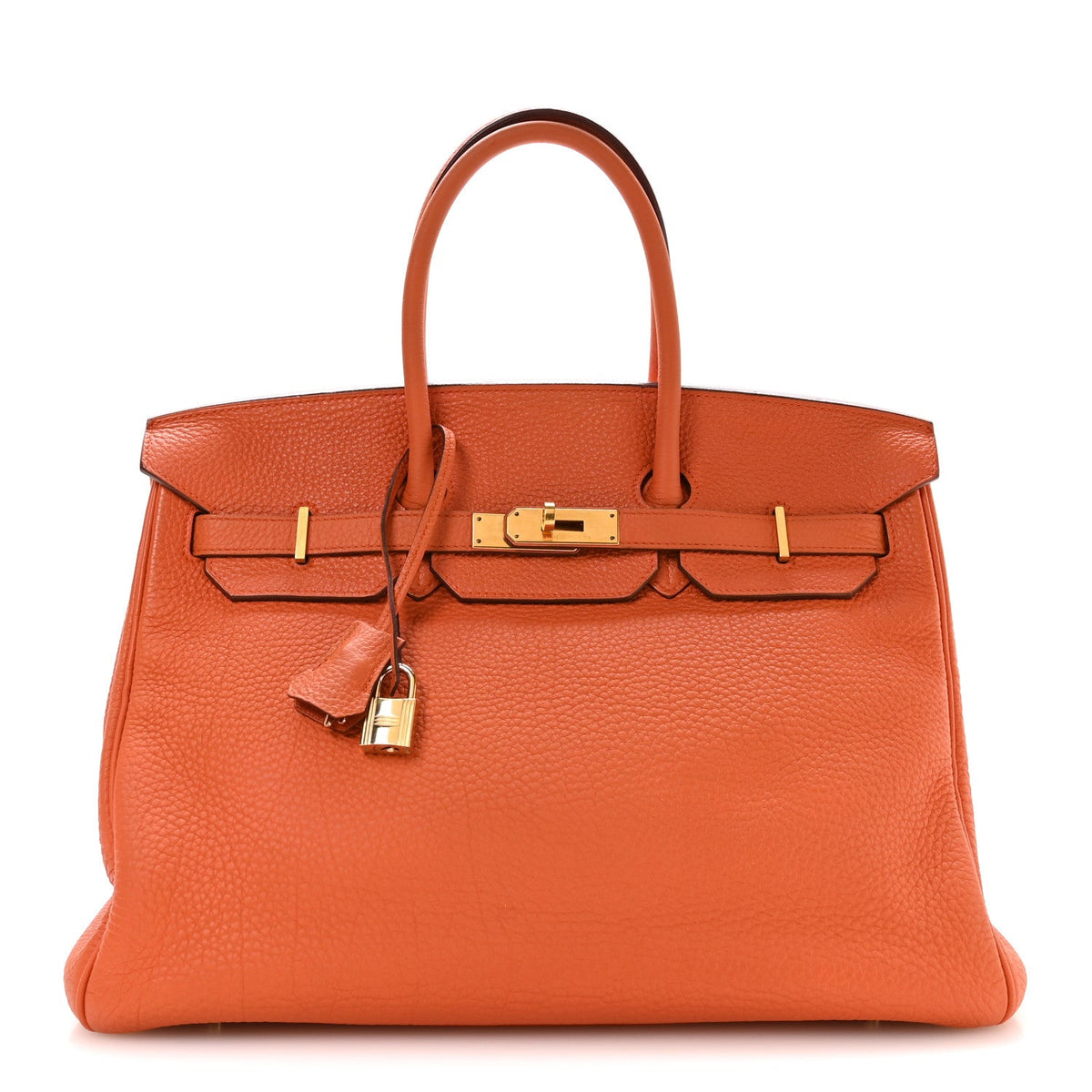 Togo Birkin 35 Orange product image 1, provided for visual reference and product detail review