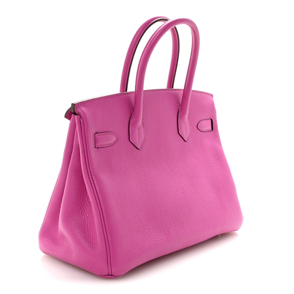 Taurillon Clemence Birkin 30 Magnolia product image 3, provided for visual reference and product detail review