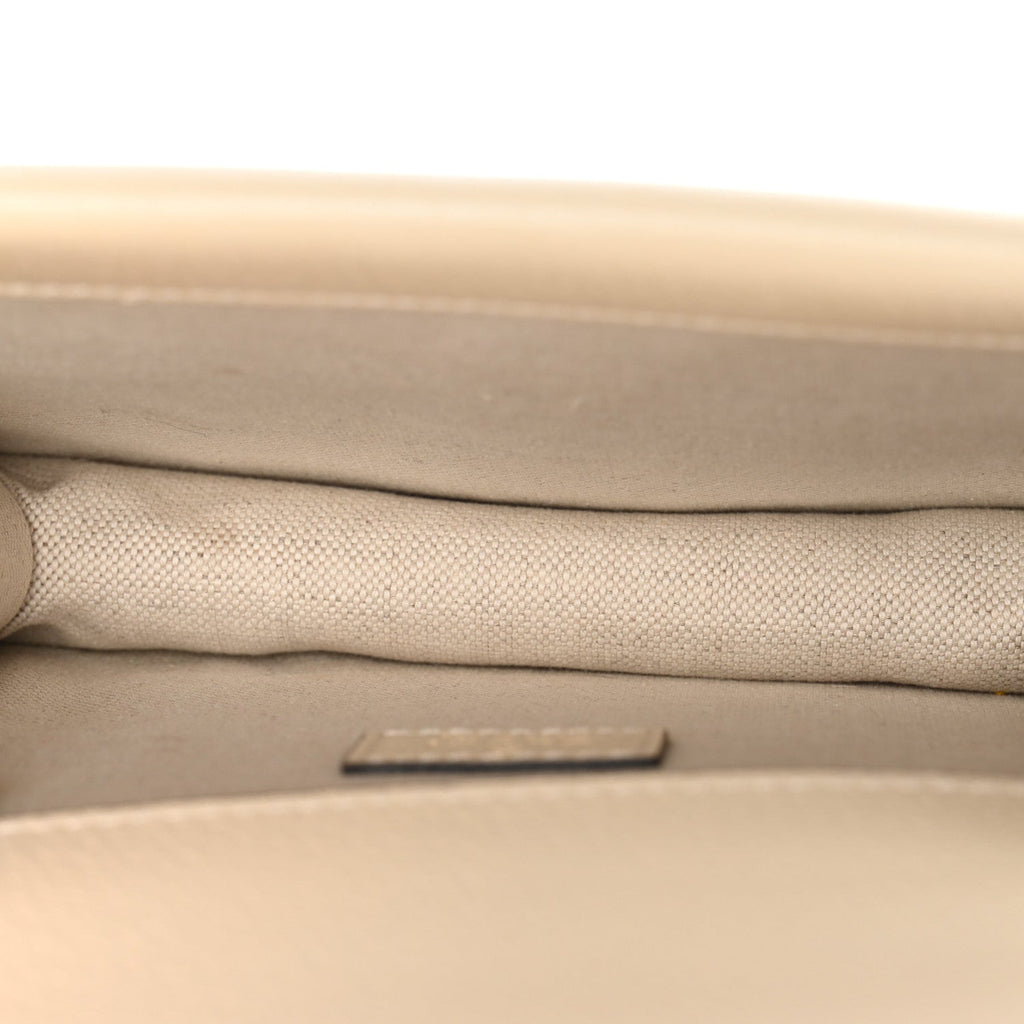 Textured Calfskin Crystal Mini Dionysus Shoulder Bag Mystic White product image 5, provided for visual reference and product