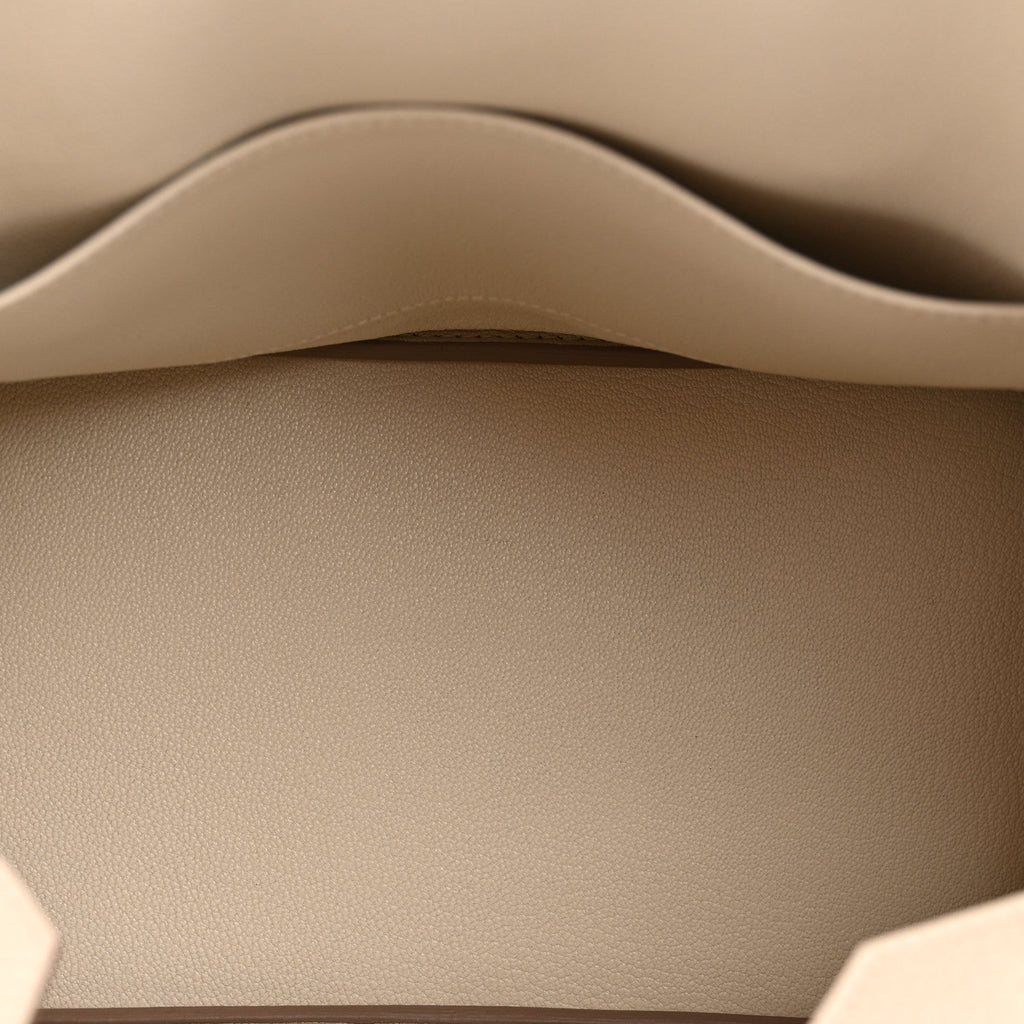 Taurillon Clemence Birkin 30 Craie product image 5, provided for visual reference and product detail review