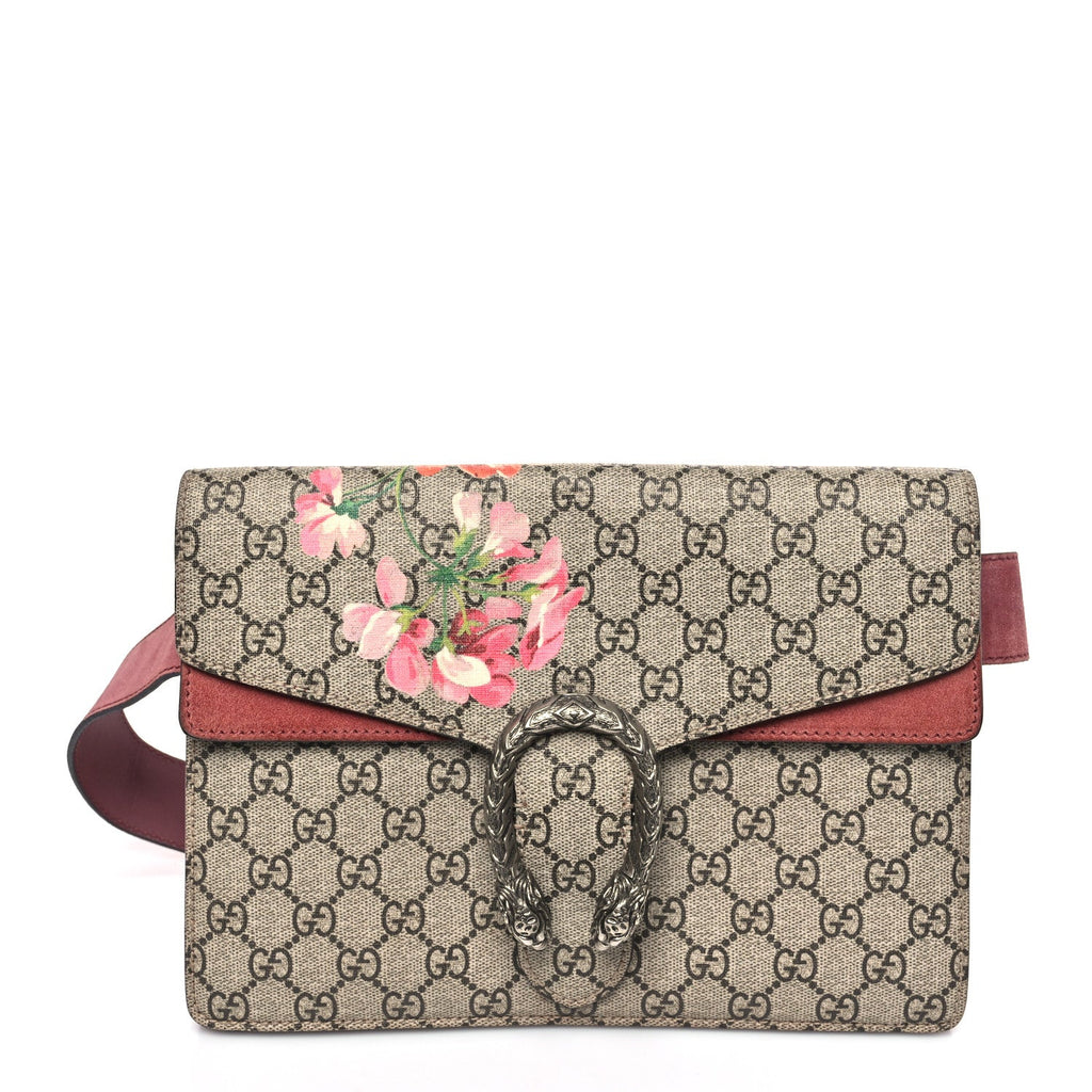 GG Supreme Monogram Blooms Dionysus Belt Bag Beige Multicolor Dry Rose product image 1, provided for visual reference and