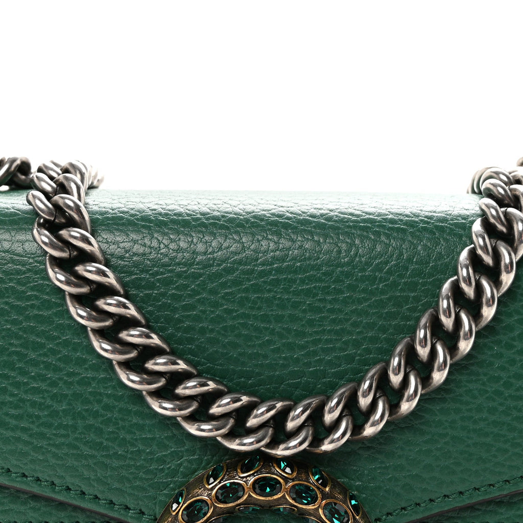 Calfskin Mini Dionysus Shoulder Bag Emerald product image 8, provided for visual reference and product detail review