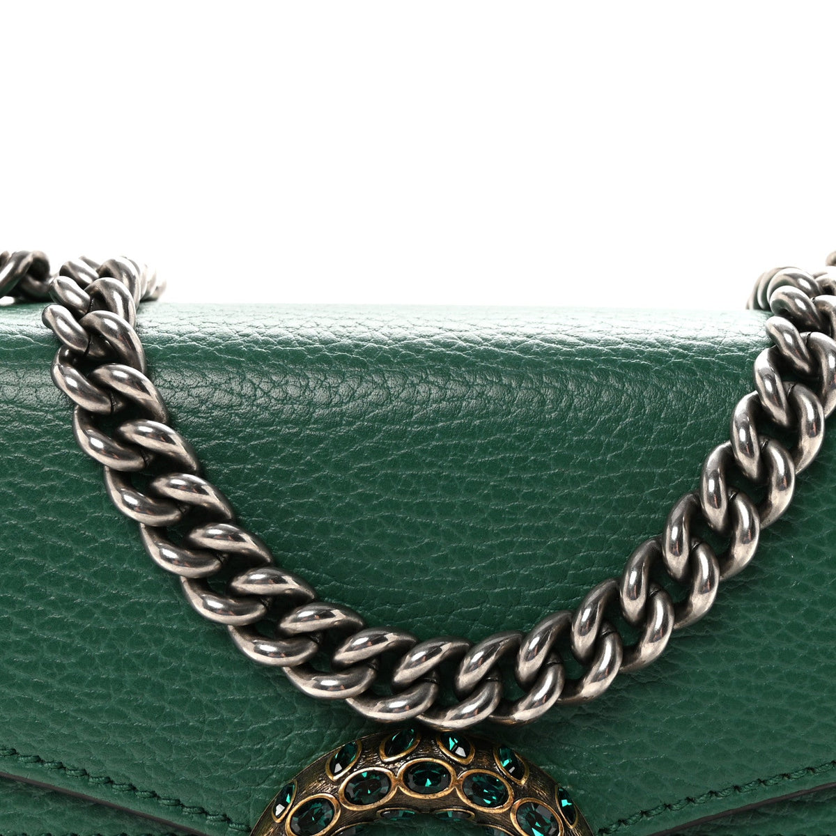 Calfskin Mini Dionysus Shoulder Bag Emerald product image 8, provided for visual reference and product detail review