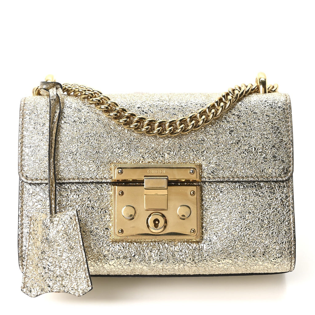 Galassia Small Padlock Shoulder Bag Platino product image 1, provided for visual reference and product detail review