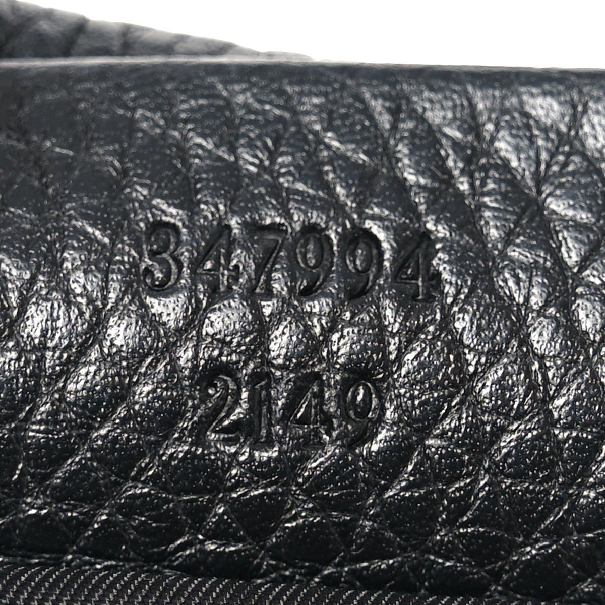 Pebbled Calfskin Small Soho Disco Bag Black product image 7, provided for visual reference and product detail review