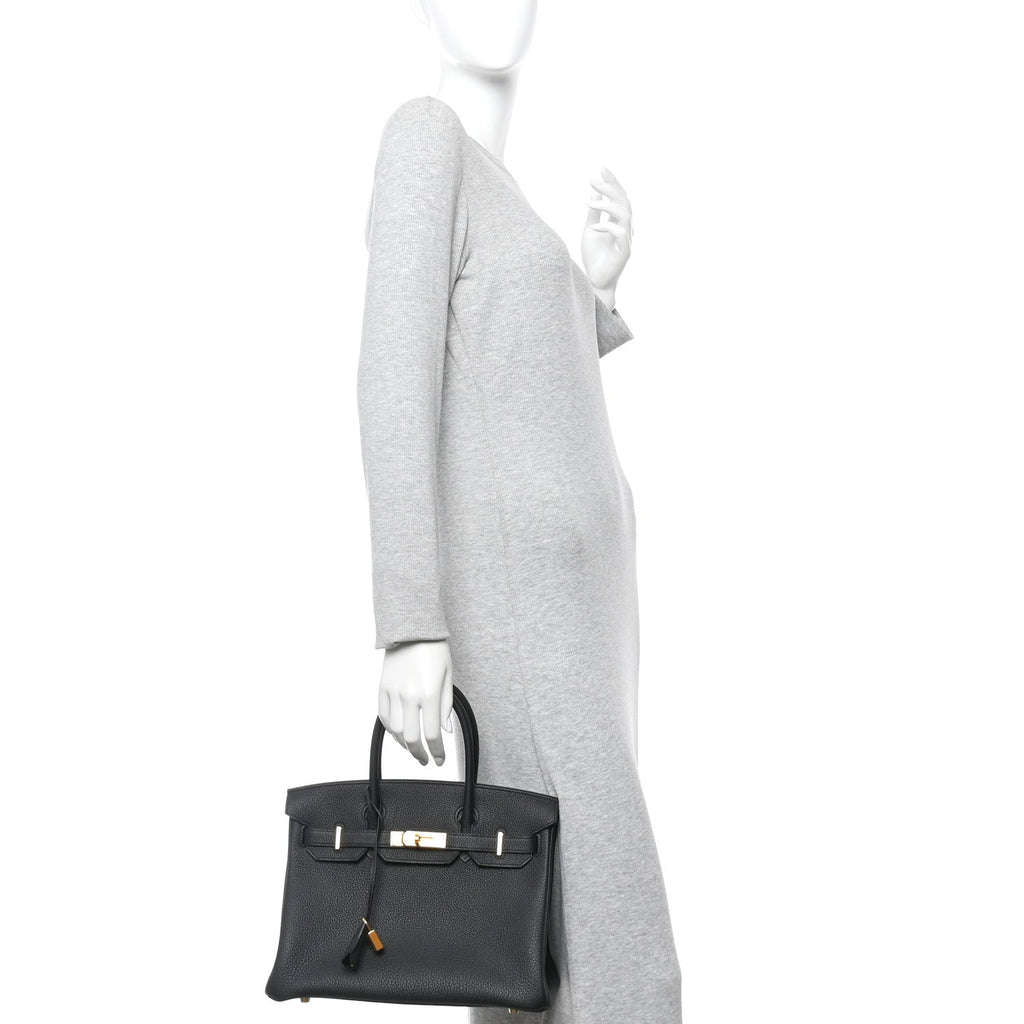 Togo Birkin 30 Black product image 2, provided for visual reference and product detail review