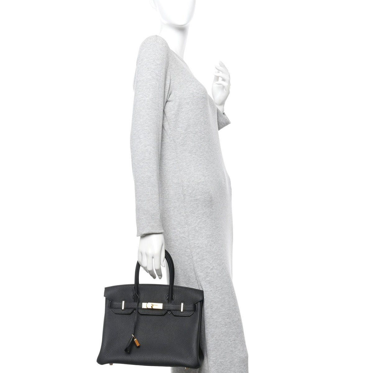 Togo Birkin 30 Black product image 2, provided for visual reference and product detail review