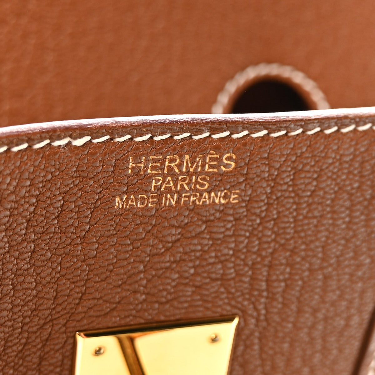 Chevre de Coromandel HAC Birkin 36 Gold product image 6, provided for visual reference and product detail review