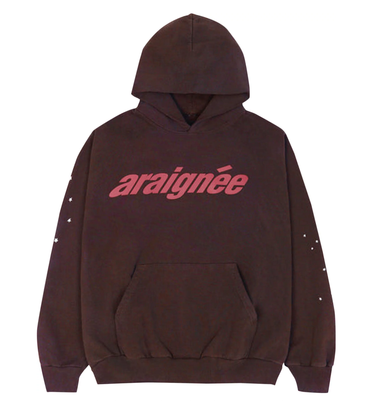Sp5der Arraignee Hoodie Brown product image 1, provided for visual reference and product detail review