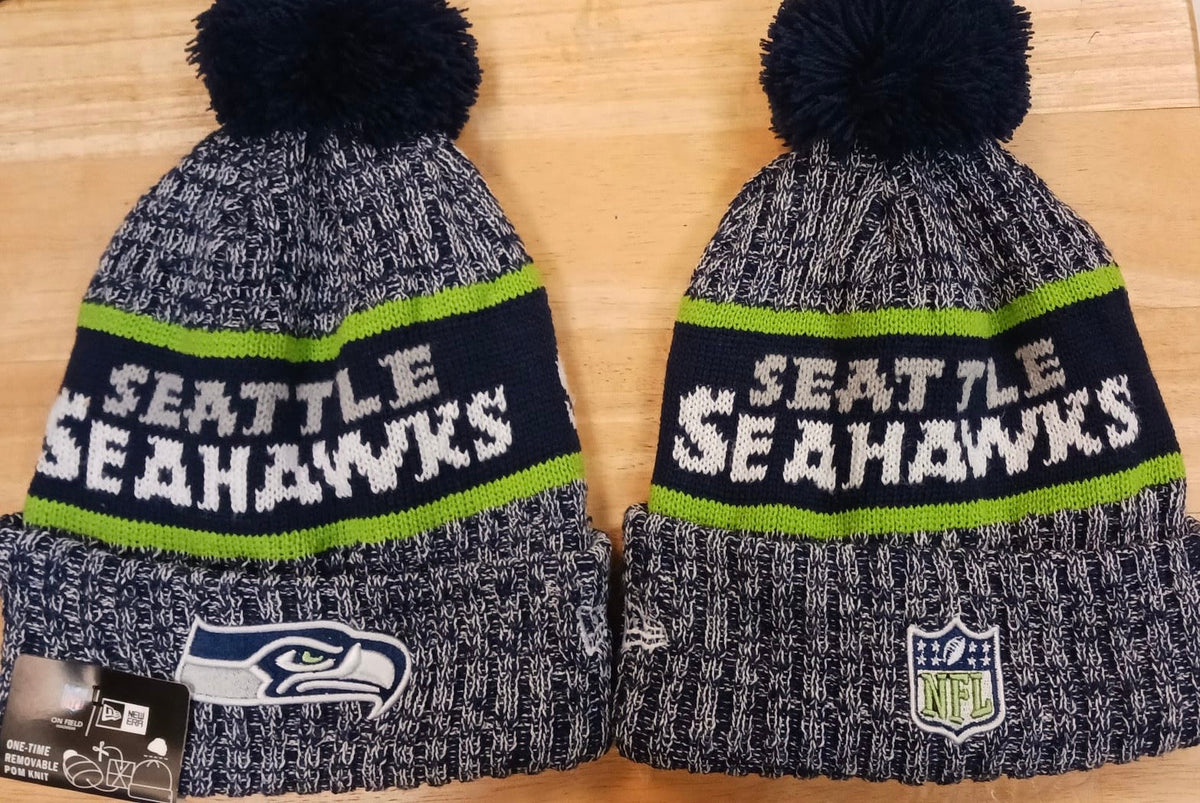 Seattle Seahawks NFL New Era winter Hat with Pom product image 1
