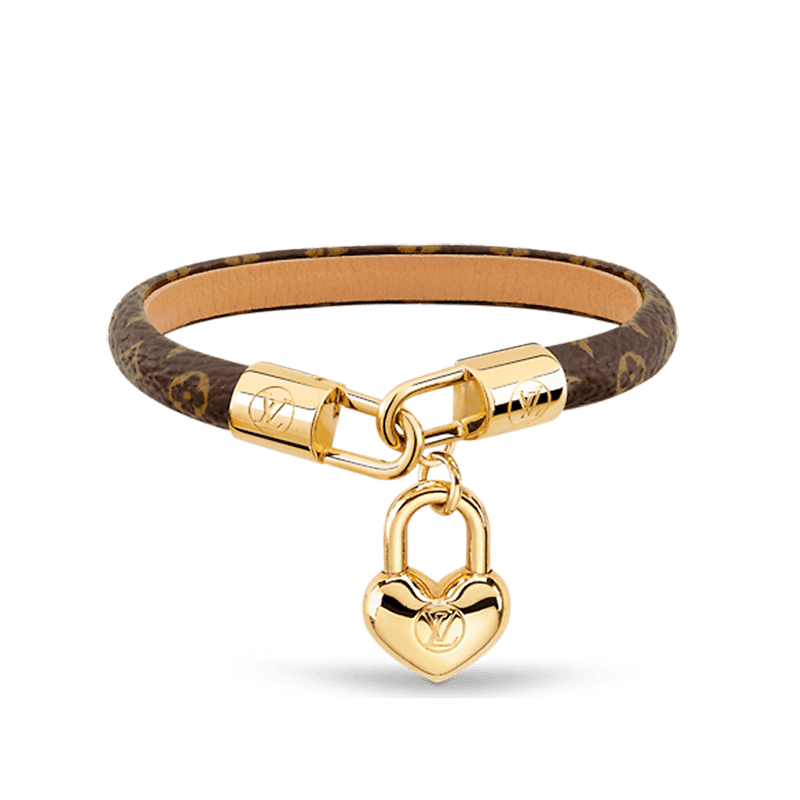 Louis Vuitton Crazy In Lock Charm 18K Gold Bracelet product image 1, provided for visual reference and product detail review