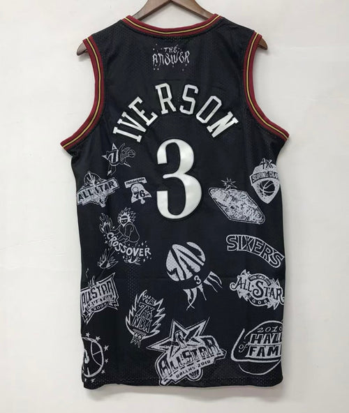Allen Iverson Philadelphia 76ers Jersey Black Mitchell & product image 2