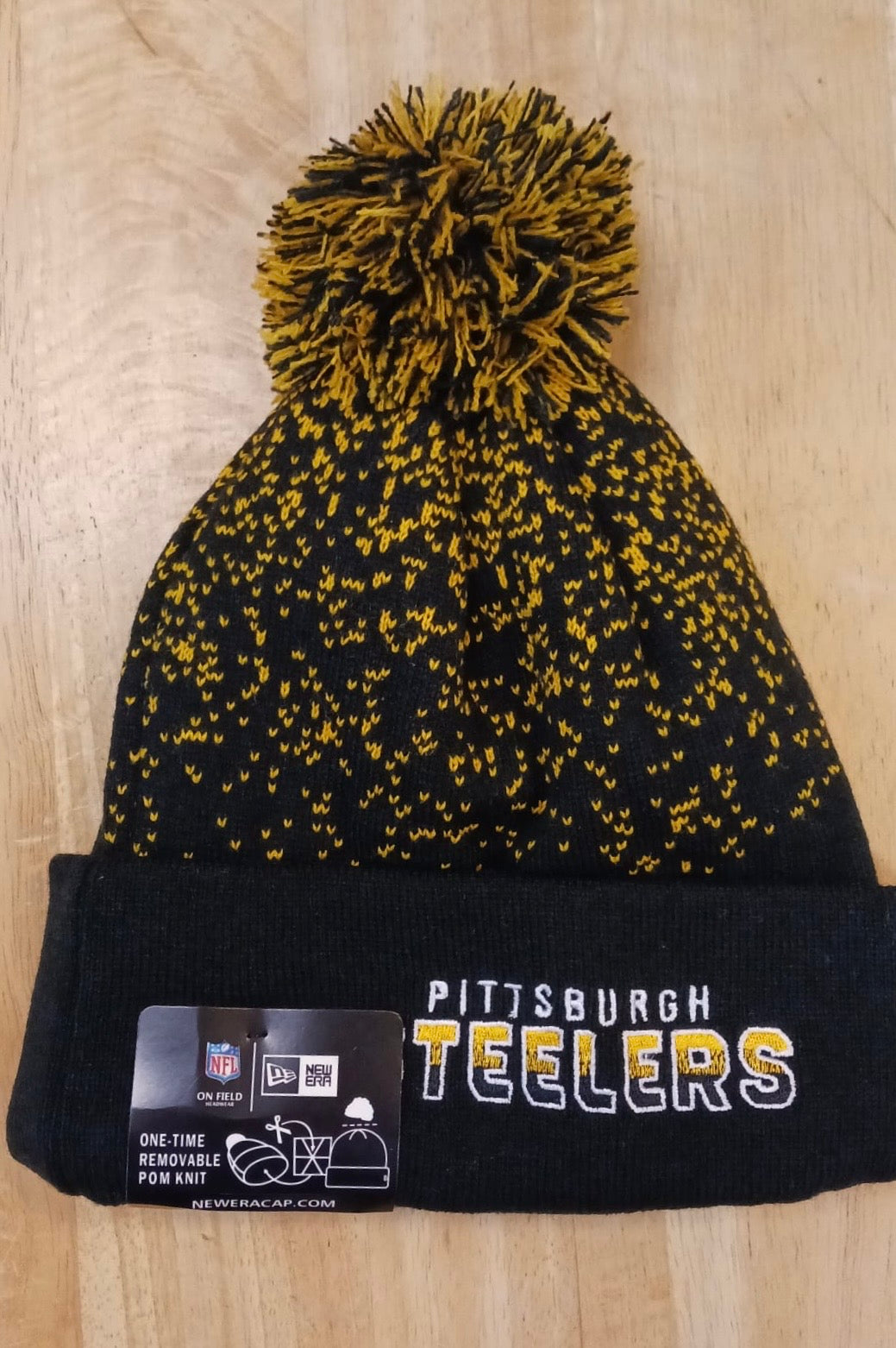 Pittsburgh Steelers NFL New Era winter Hat with Pom product image 2