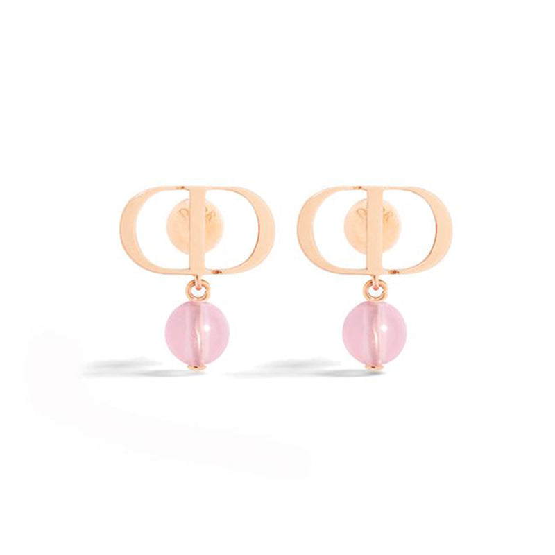 Dior Petit Pink 18K Gold Earrings product image 1, provided for visual reference and product detail review