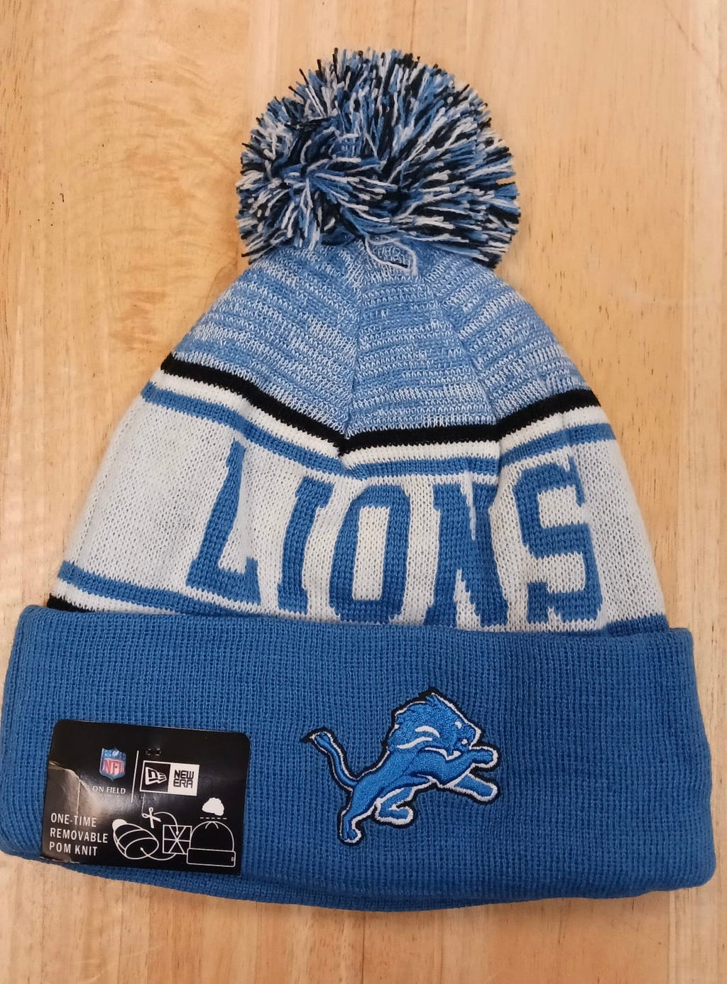 Detroit Lions NFL New Era winter knit Hat with Pom product image 1