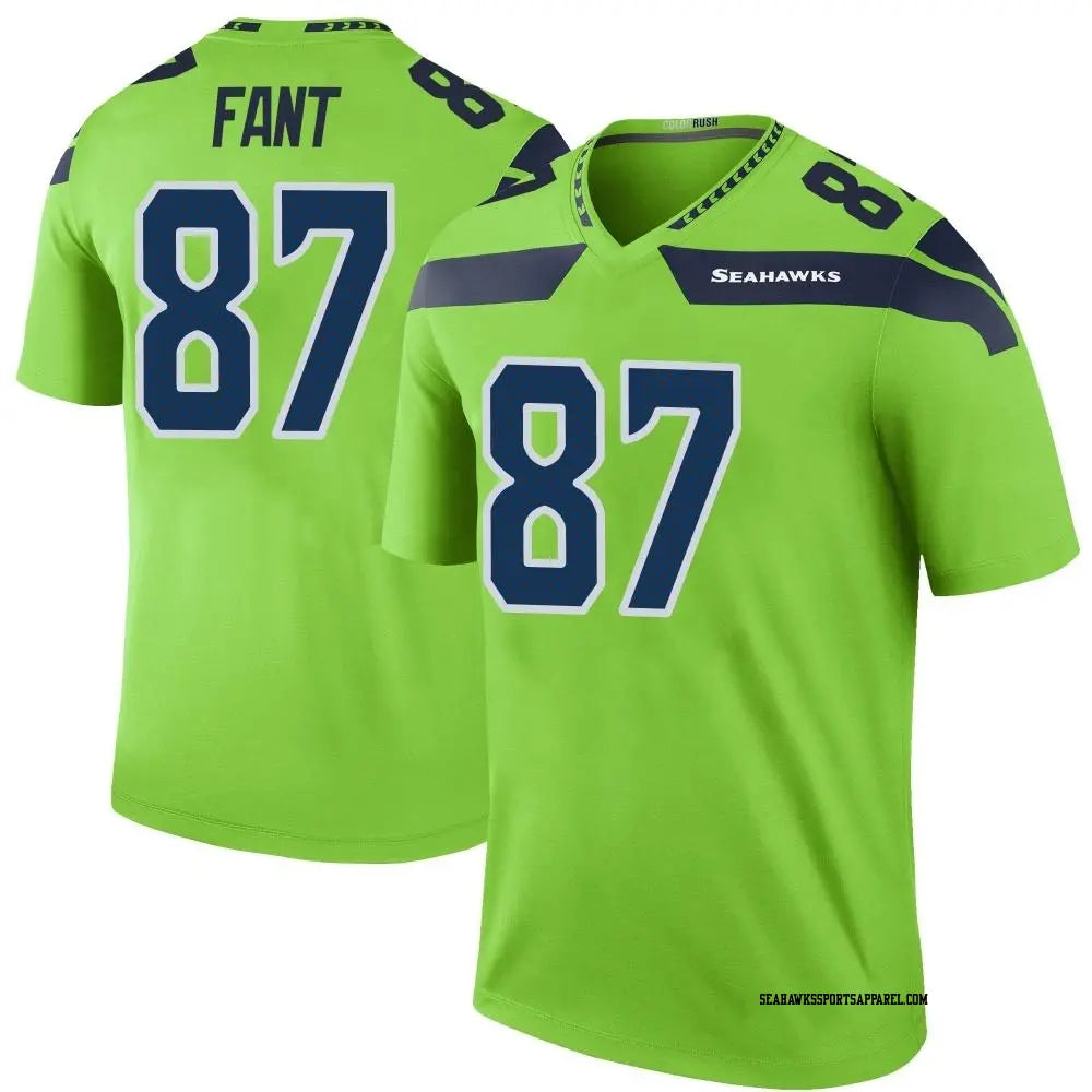 Noah Fant Seattle Seahawks Official NFL Jersey Nike Neon product image 1