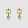 Gucci Double Flower Pearl 18K Gold Earrings product image 1, provided for visual reference and product detail review