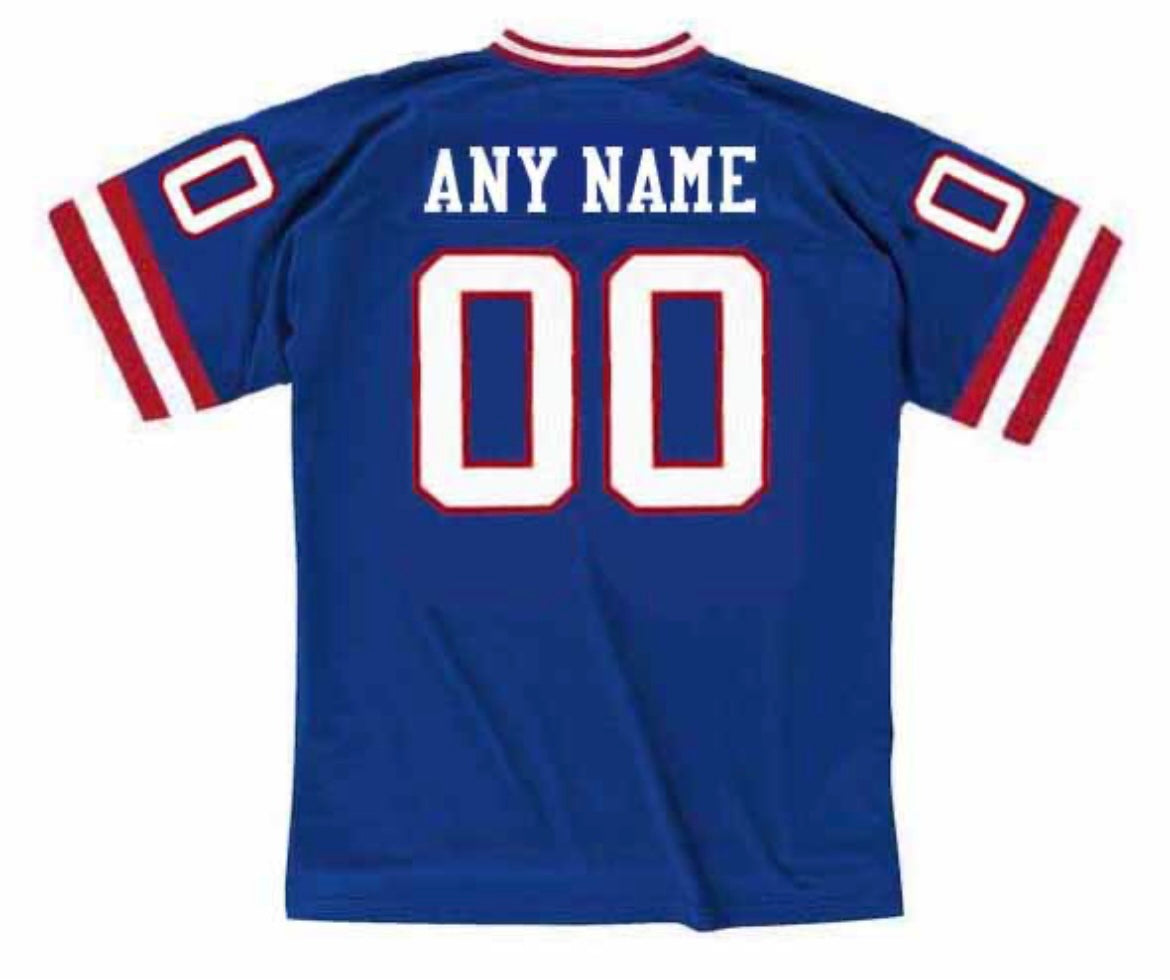 Any name & Number New York Giants 1980’s NFL Mitchell & product image 1