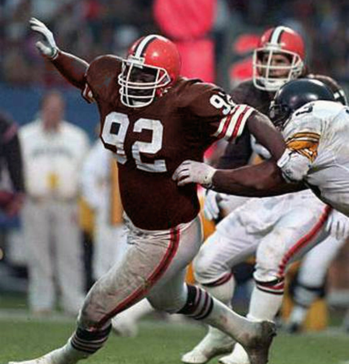 Michael Dean Perry Cleveland Browns Official NFL Mitchell & product image 3