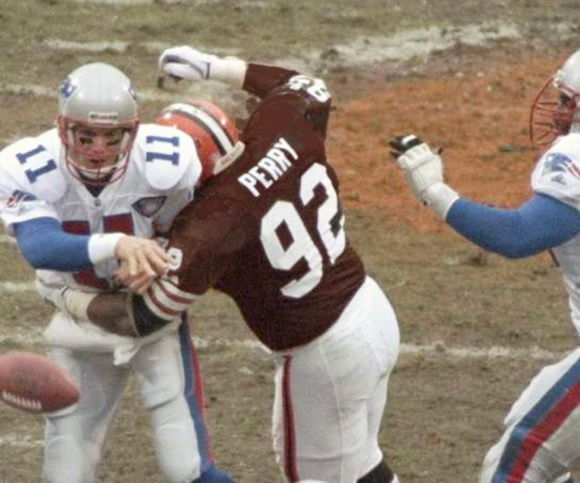 Michael Dean Perry Cleveland Browns Official NFL Mitchell & product image 4