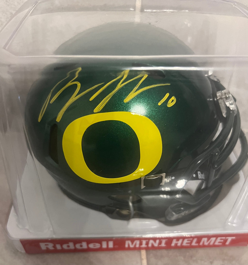 Bo Nix Oregon Ducks Autographed Mini Helmet with COA product image 3