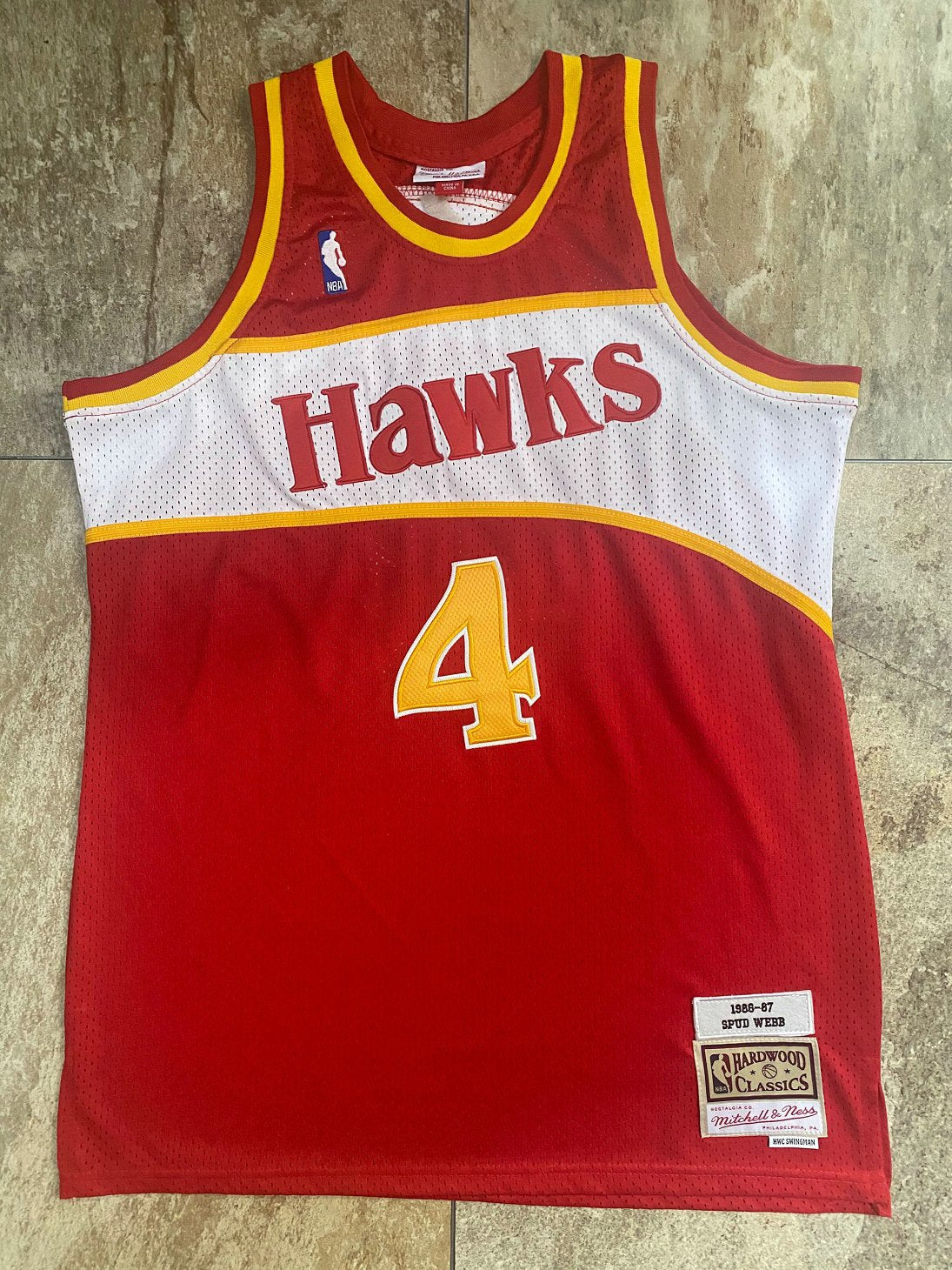 Spud Webb Atlanta Hawks Official NBA Jersey Mitchell & Ness product image 2