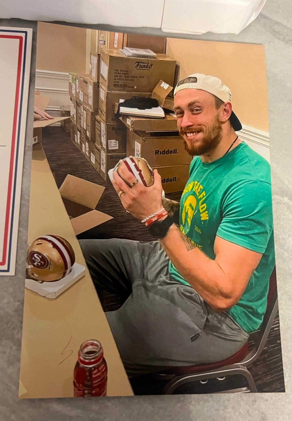 George Kittle San Francisco 49ers Autographed Mini Helmet product image 3