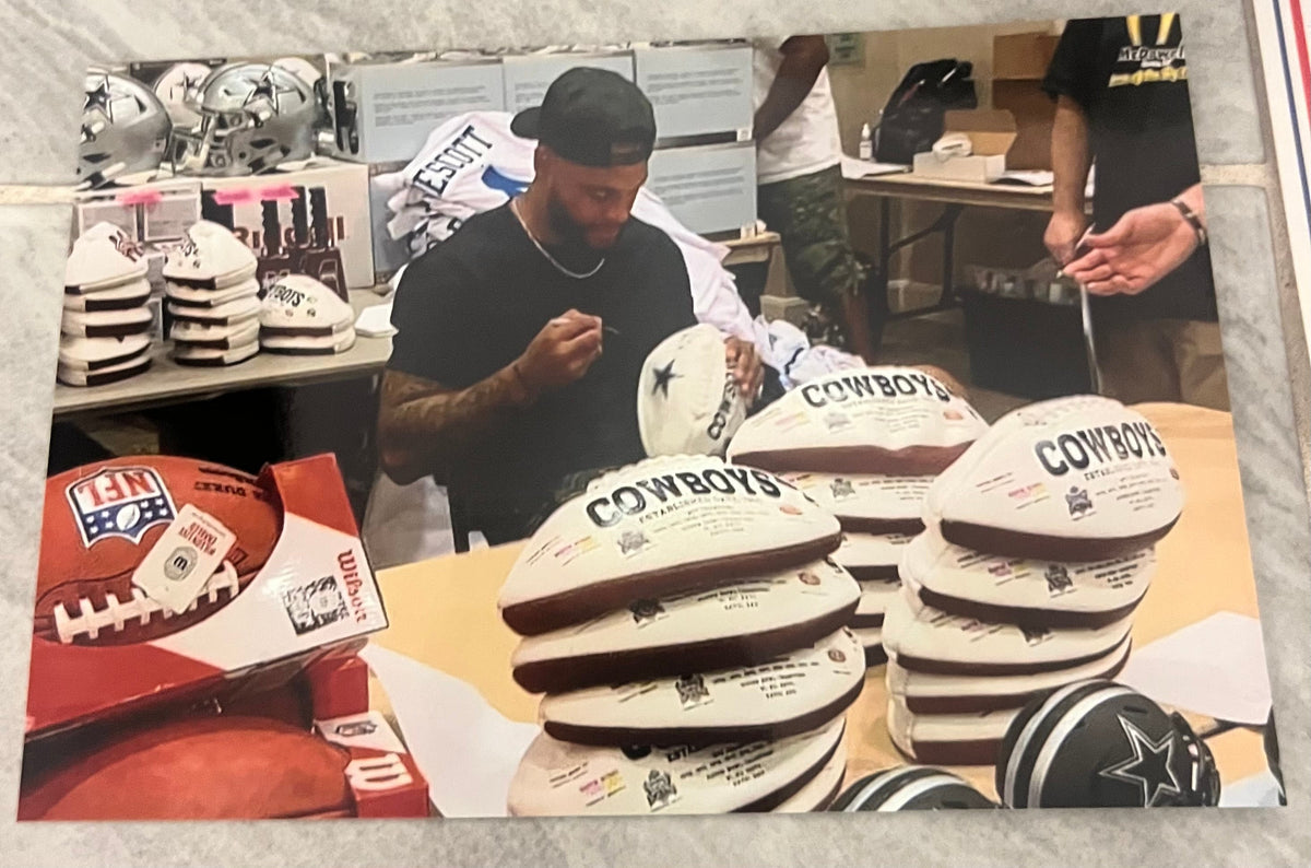 Dak Prescott Autographed Dallas Cowboys Football with COA & product image 4