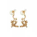 Dior Tribales Tree Clip 18K Gold Earrings product image 1, provided for visual reference and product detail review
