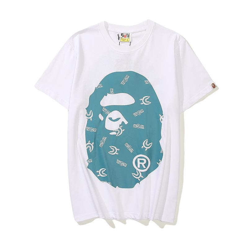 Bathing Ape T-Shirt Cartoon Anime Loose Teen Summer Casual T-shirt product image 5, provided for visual reference and