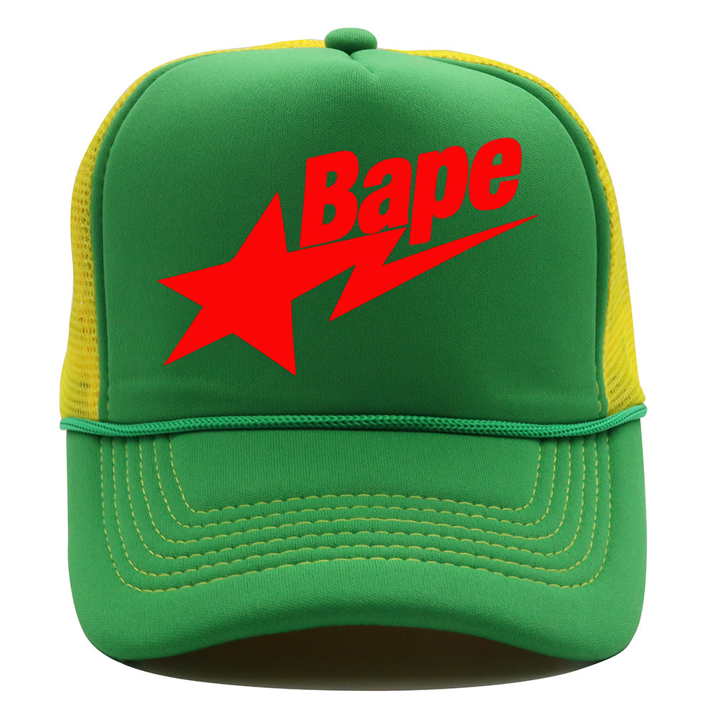 Bathing Ape Hat Baseball Cap Mesh Cap BAPE Sunscreen Cap product image 2, provided for visual reference and product detail