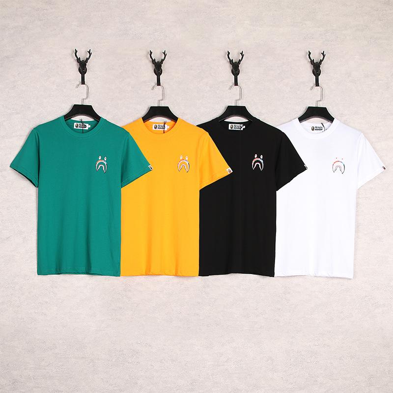 Bathing Ape T-Shirt Cartoon Round Neck Summer Printed Large Size Short Sleeve Casual product image 3, provided for visual