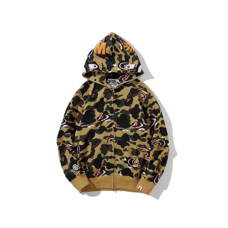 Bathing Ape Jacket Autumn and Winter Camouflage Men and Women Casual Camouflage Thin Sweater Baggy Coat product image 3,