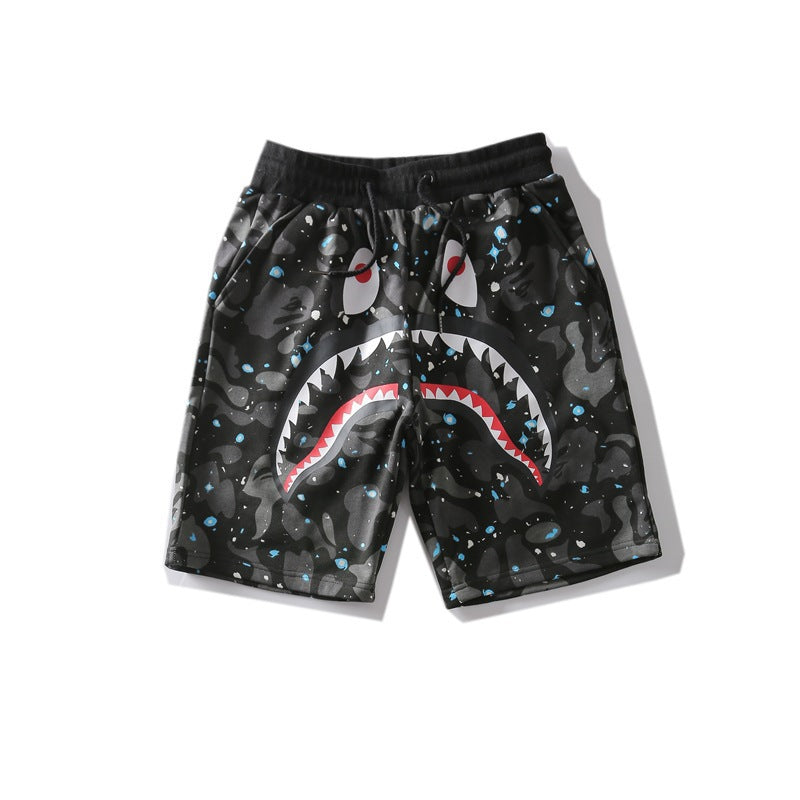 Bathing Ape Shorts Print Men and Women Couple Shorts product image 1, provided for visual reference and product detail review