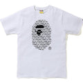 Bathing Ape T-Shirt Letter Ape Head Printed Cotton Short Sleeve T-shirt product image 1, provided for visual reference and