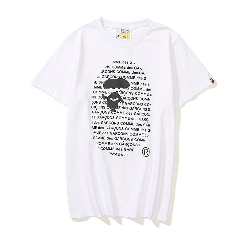 Bathing Ape T-Shirt Casual Short Sleeve Printed T-shirt product image 2, provided for visual reference and product detail