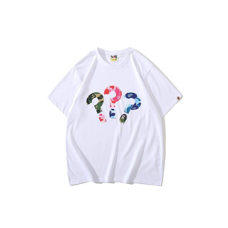 Bathing Ape T-Shirt Spring and Summer Short Sleeve Printed Fashion Camouflage T-shirt product image 1, provided for visual