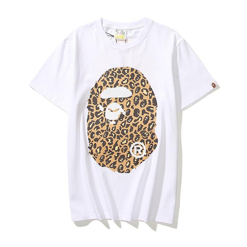 Bathing Ape T-Shirt Summer Leopard Print Short Sleeve T-shirt product image 2, provided for visual reference and product