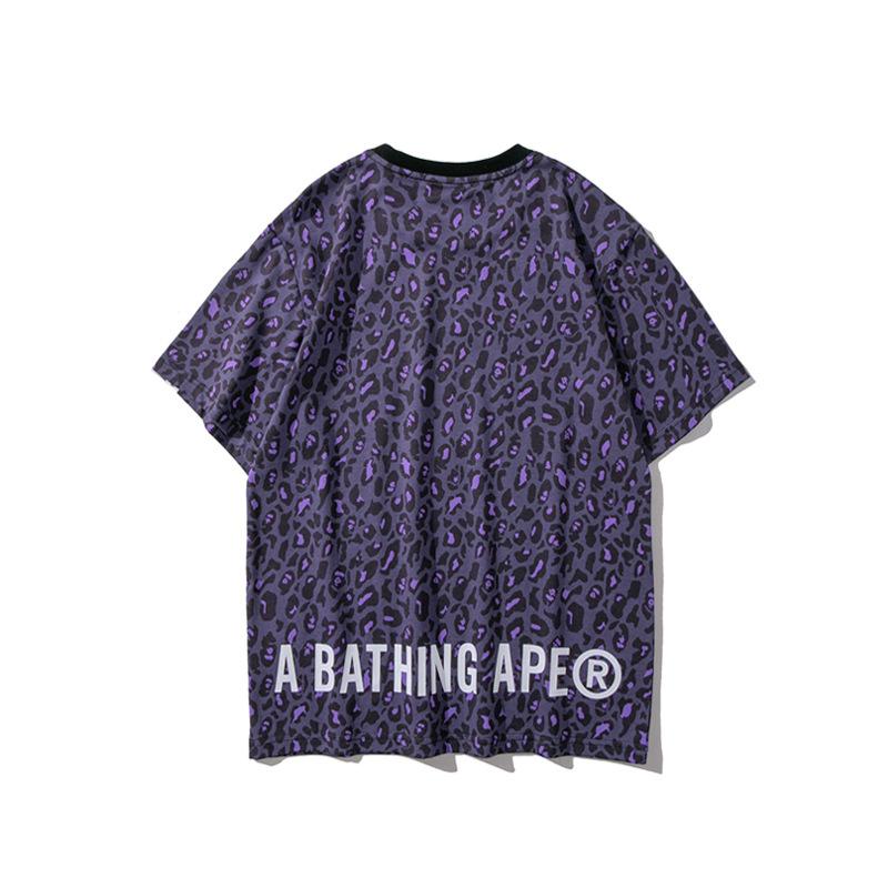 Bathing Ape T-Shirt Spring/Summer Camouflage Leopard Print Short Sleeve T-shirt product image 2, provided for visual