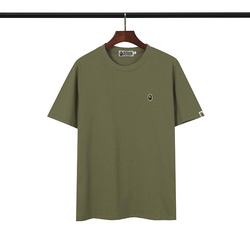 Bathing Ape T-Shirt Embroidered Ape Head Short Sleeve Cotton T-shirt product image 4, provided for visual reference and