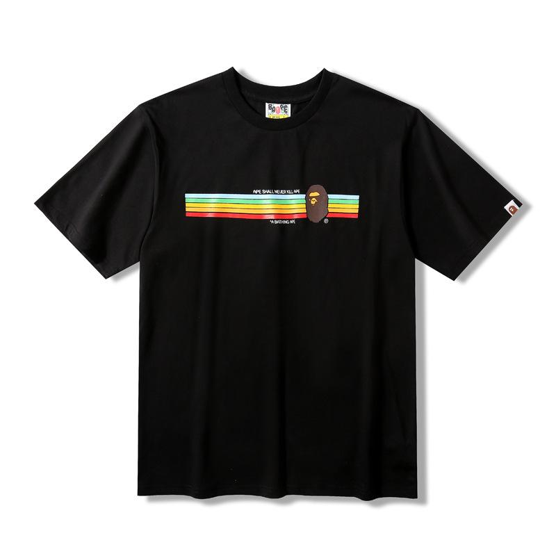 Bathing Ape T-Shirt Summer Simple Leisure Short Sleeve T-shirt product image 4, provided for visual reference and product