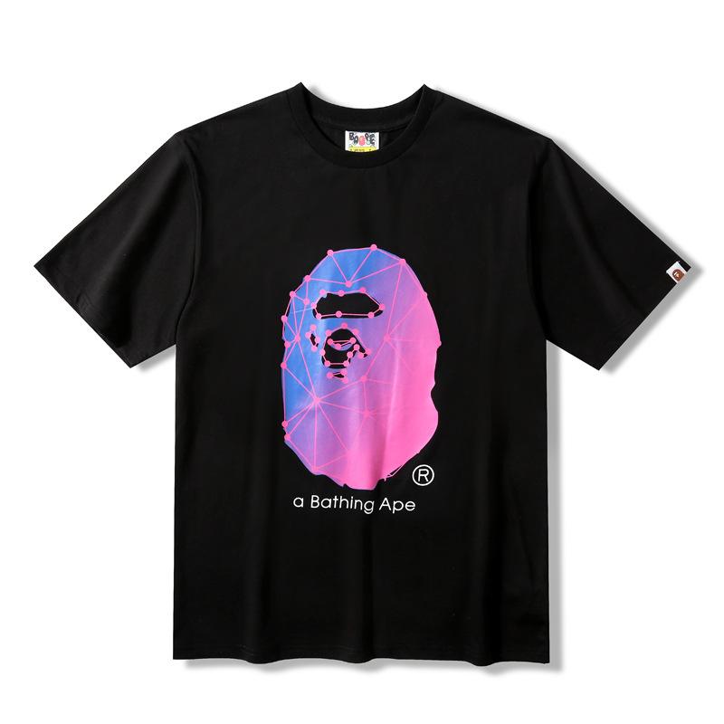 Bathing Ape T-Shirt Printed Large Size Loose Short Sleeve T-shirt product image 4, provided for visual reference and product