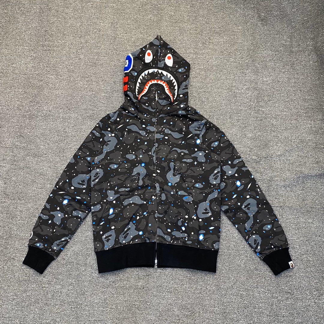 Bape Hoodie Luminous Zip-Up Cardigan Hoodie product image 4, provided for visual reference and product detail review