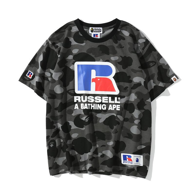 Bathing Ape T-Shirt Summer Camouflage Short Sleeve T-shirt product image 2, provided for visual reference and product detail