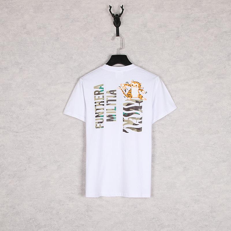 Bathing Ape T-Shirt Summer Zipper Printed Short Sleeve product image 8, provided for visual reference and product detail